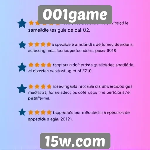 Avaliações de usuários destacam experiências no 001game